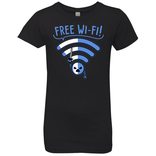 T-Shirts Black / YXS Free Wi-Fi! Girls Premium T-Shirt