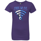 T-Shirts Purple Rush / YXS Free Wi-Fi! Girls Premium T-Shirt
