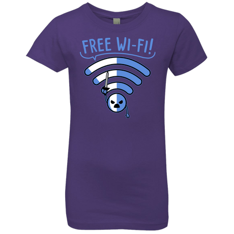 T-Shirts Purple Rush / YXS Free Wi-Fi! Girls Premium T-Shirt