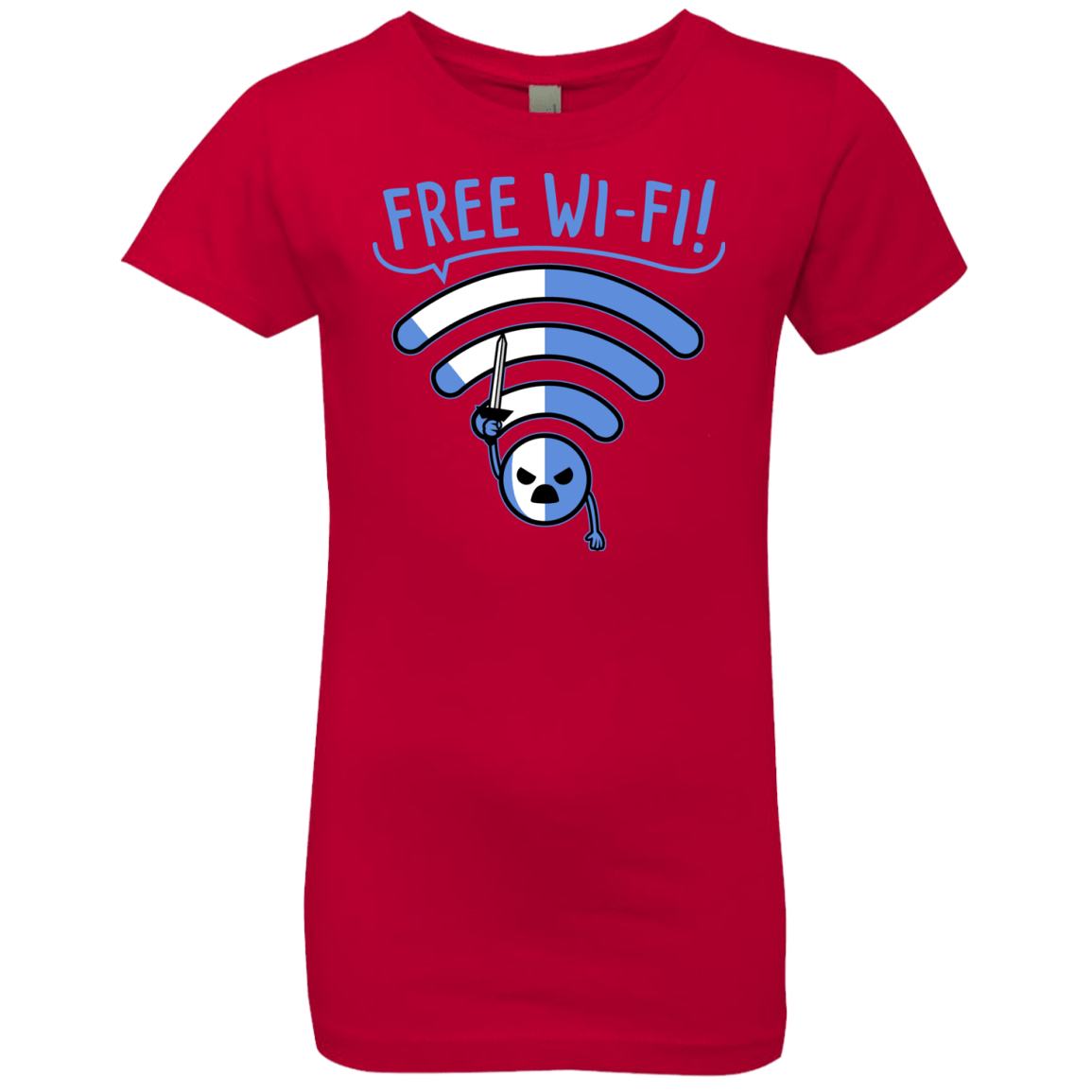 T-Shirts Red / YXS Free Wi-Fi! Girls Premium T-Shirt