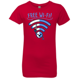 T-Shirts Red / YXS Free Wi-Fi! Girls Premium T-Shirt