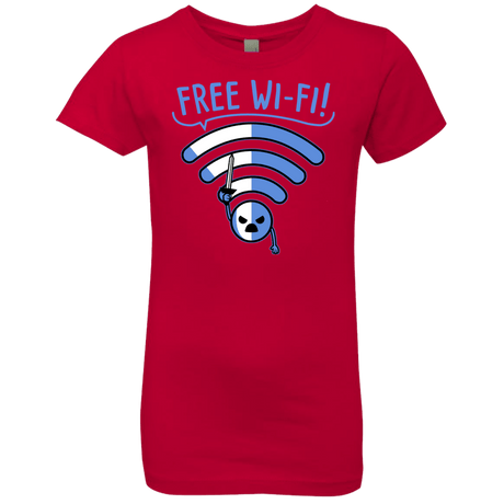 T-Shirts Red / YXS Free Wi-Fi! Girls Premium T-Shirt