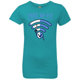 T-Shirts Tahiti Blue / YXS Free Wi-Fi! Girls Premium T-Shirt