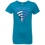 T-Shirts Turquoise / YXS Free Wi-Fi! Girls Premium T-Shirt