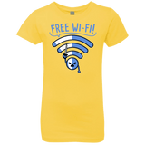 T-Shirts Vibrant Yellow / YXS Free Wi-Fi! Girls Premium T-Shirt