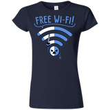 T-Shirts Navy / S Free Wi-Fi! Junior Slimmer-Fit T-Shirt