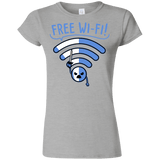 T-Shirts Sport Grey / S Free Wi-Fi! Junior Slimmer-Fit T-Shirt