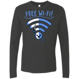 T-Shirts Heavy Metal / S Free Wi-Fi! Men's Premium Long Sleeve