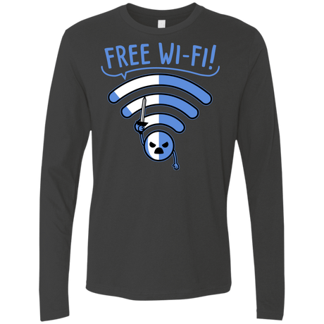 T-Shirts Heavy Metal / S Free Wi-Fi! Men's Premium Long Sleeve