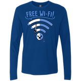 T-Shirts Royal / S Free Wi-Fi! Men's Premium Long Sleeve