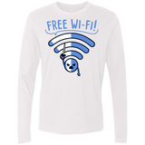 T-Shirts White / S Free Wi-Fi! Men's Premium Long Sleeve