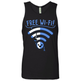 T-Shirts Black / S Free Wi-Fi! Men's Premium Tank Top