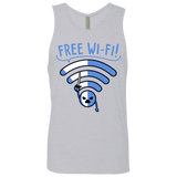 T-Shirts Heather Grey / S Free Wi-Fi! Men's Premium Tank Top