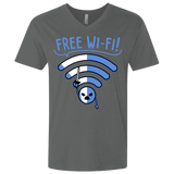 T-Shirts Heavy Metal / X-Small Free Wi-Fi! Men's Premium V-Neck