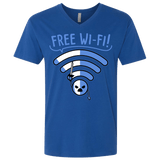 T-Shirts Royal / X-Small Free Wi-Fi! Men's Premium V-Neck