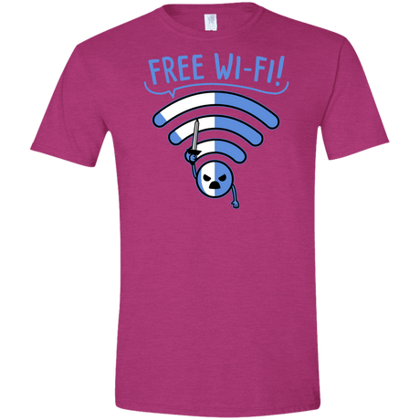 T-Shirts Antique Heliconia / S Free Wi-Fi! Men's Semi-Fitted Softstyle