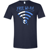 T-Shirts Navy / X-Small Free Wi-Fi! Men's Semi-Fitted Softstyle