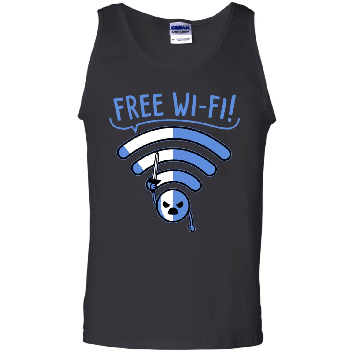 T-Shirts Black / S Free Wi-Fi! Men's Tank Top