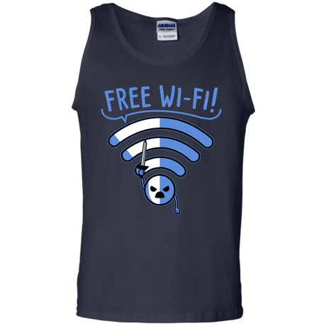 T-Shirts Navy / S Free Wi-Fi! Men's Tank Top