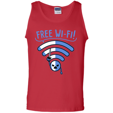 T-Shirts Red / S Free Wi-Fi! Men's Tank Top