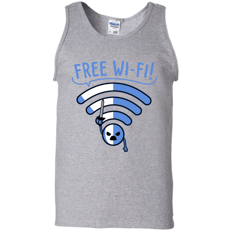 T-Shirts Sport Grey / S Free Wi-Fi! Men's Tank Top