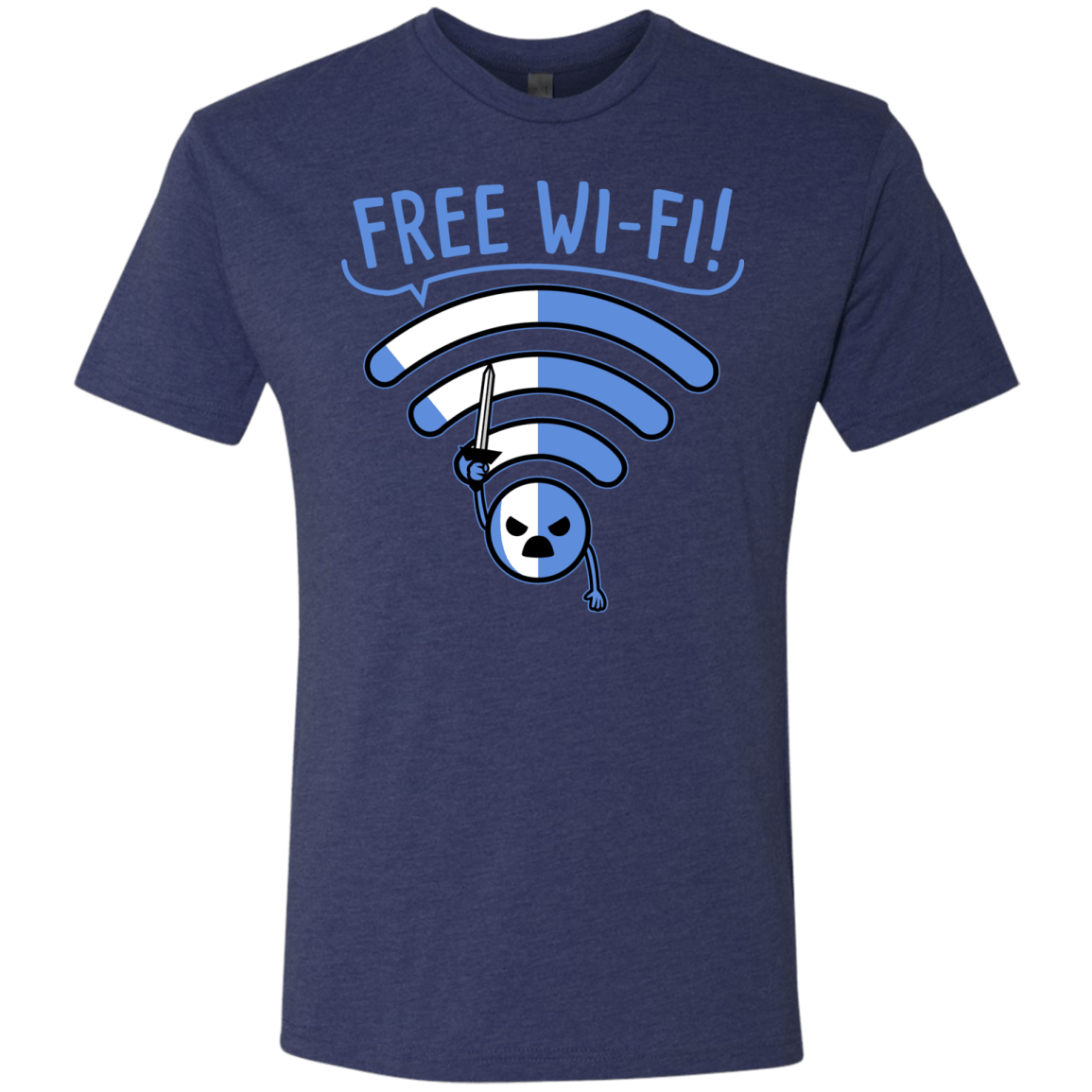 T-Shirts Vintage Navy / S Free Wi-Fi! Men's Triblend T-Shirt