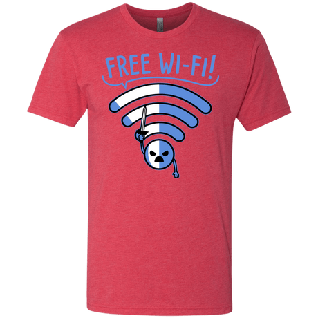 T-Shirts Vintage Red / S Free Wi-Fi! Men's Triblend T-Shirt
