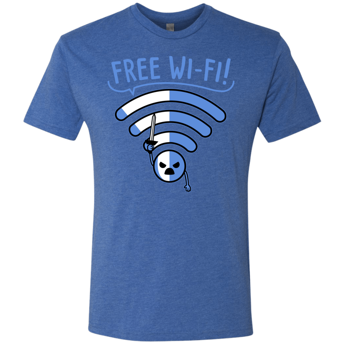 T-Shirts Vintage Royal / S Free Wi-Fi! Men's Triblend T-Shirt