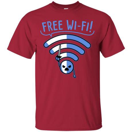 T-Shirts Cardinal / S Free Wi-Fi! T-Shirt