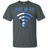 T-Shirts Dark Heather / S Free Wi-Fi! T-Shirt