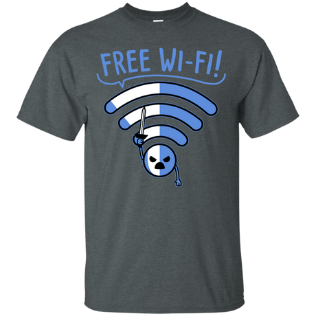 T-Shirts Dark Heather / S Free Wi-Fi! T-Shirt