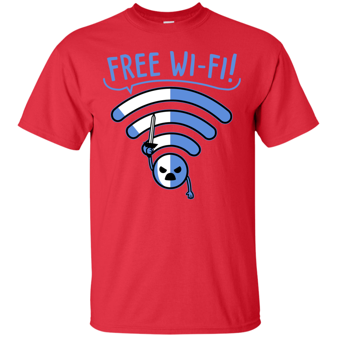 T-Shirts Red / S Free Wi-Fi! T-Shirt