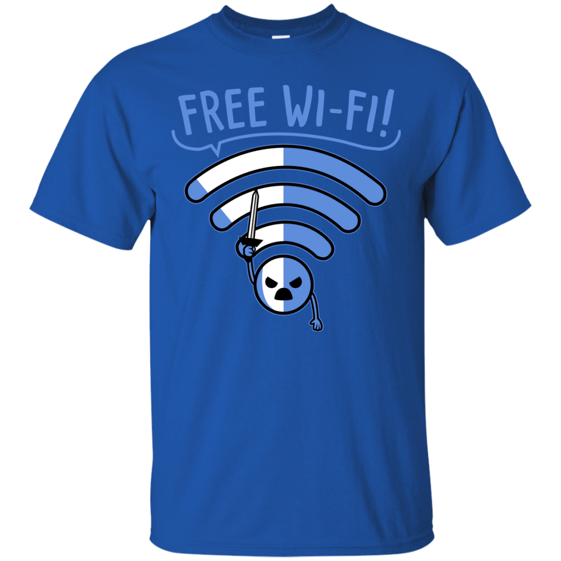 T-Shirts Royal / S Free Wi-Fi! T-Shirt