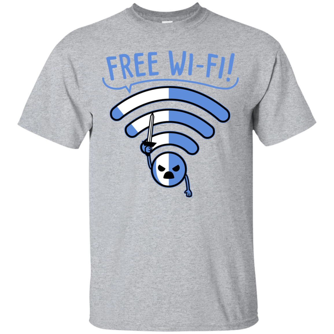 T-Shirts Sport Grey / S Free Wi-Fi! T-Shirt