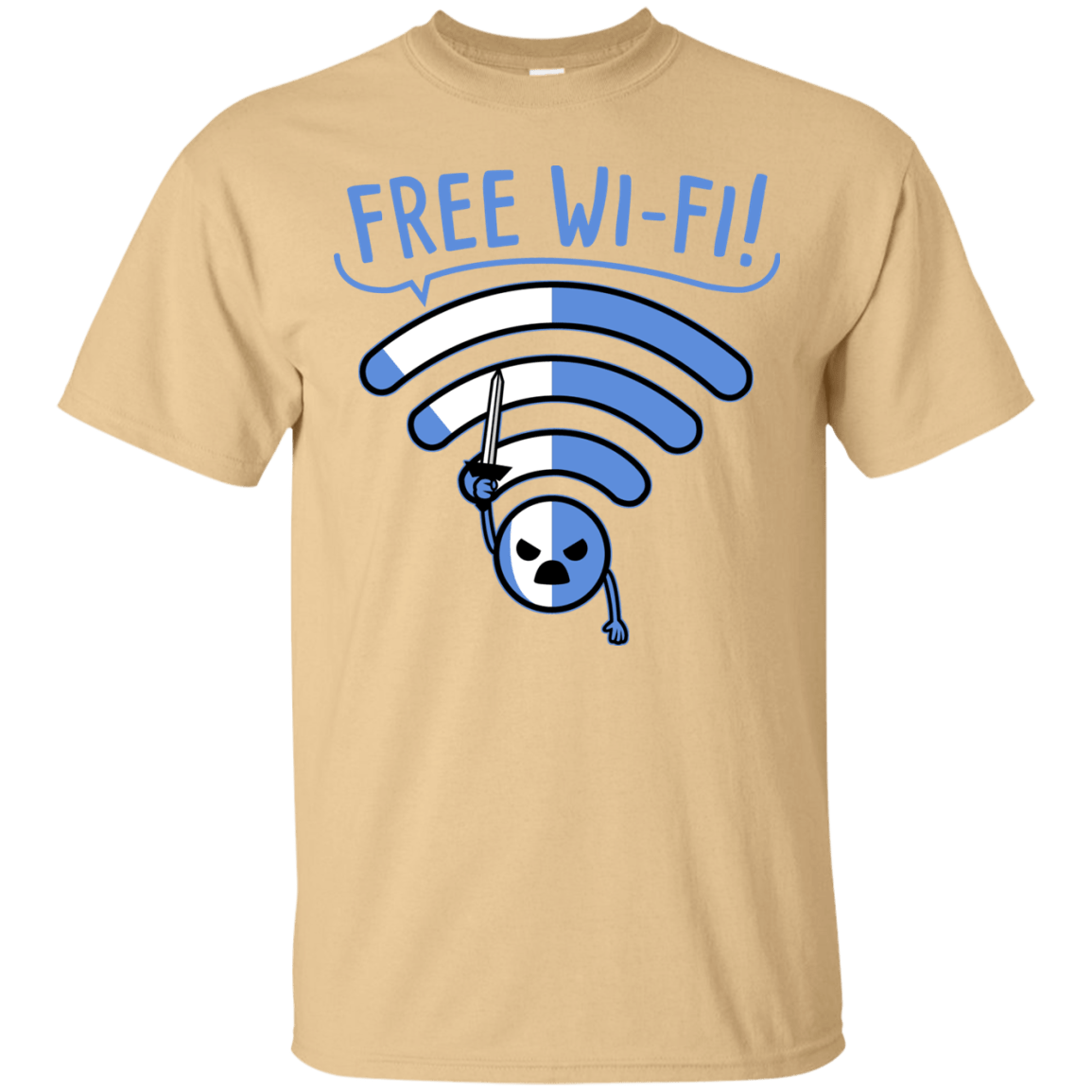 T-Shirts Vegas Gold / S Free Wi-Fi! T-Shirt