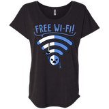 T-Shirts Vintage Black / X-Small Free Wi-Fi! Triblend Dolman Sleeve