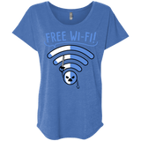 T-Shirts Vintage Royal / X-Small Free Wi-Fi! Triblend Dolman Sleeve