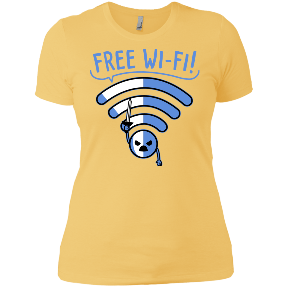 T-Shirts Banana Cream/ / X-Small Free Wi-Fi! Women's Premium T-Shirt