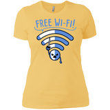 T-Shirts Banana Cream/ / X-Small Free Wi-Fi! Women's Premium T-Shirt