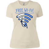 T-Shirts Ivory/ / X-Small Free Wi-Fi! Women's Premium T-Shirt