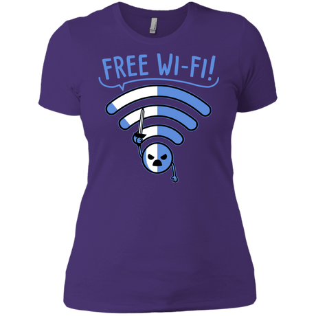 T-Shirts Purple Rush/ / X-Small Free Wi-Fi! Women's Premium T-Shirt