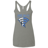 T-Shirts Venetian Grey / X-Small Free Wi-Fi! Women's Triblend Racerback Tank