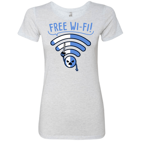 T-Shirts Heather White / S Free Wi-Fi! Women's Triblend T-Shirt
