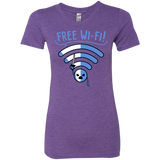T-Shirts Purple Rush / S Free Wi-Fi! Women's Triblend T-Shirt