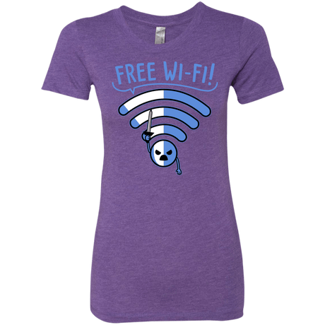 T-Shirts Purple Rush / S Free Wi-Fi! Women's Triblend T-Shirt