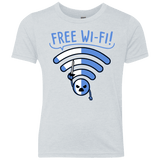 T-Shirts Heather White / YXS Free Wi-Fi! Youth Triblend T-Shirt