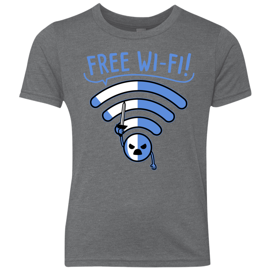 T-Shirts Premium Heather / YXS Free Wi-Fi! Youth Triblend T-Shirt