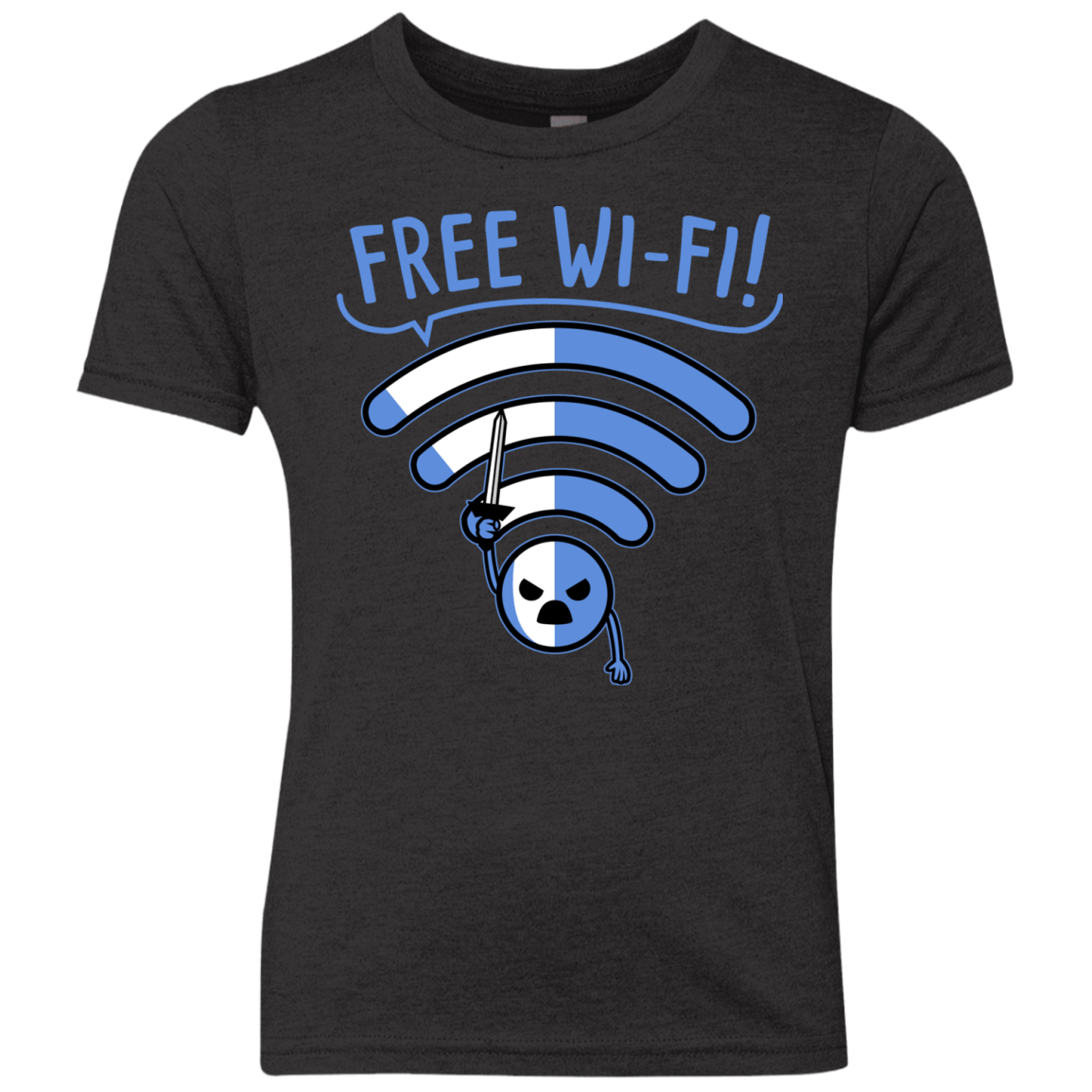 T-Shirts Vintage Black / YXS Free Wi-Fi! Youth Triblend T-Shirt