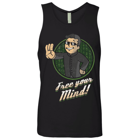 T-Shirts Black / Small Free Your Mind Men's Premium Tank Top