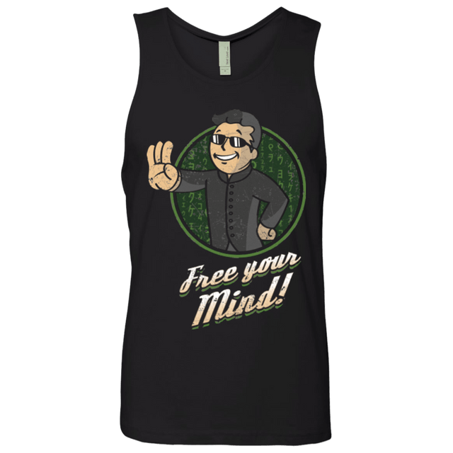 T-Shirts Black / Small Free Your Mind Men's Premium Tank Top